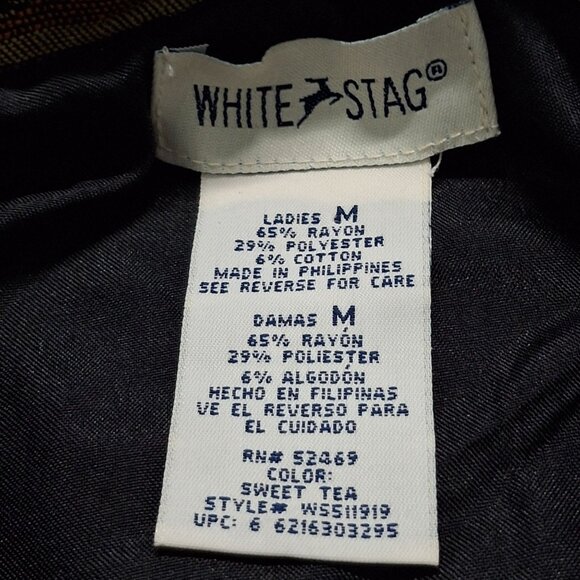 Vintage White Stag Ladies M Sweet Tea Southwestern Print Jacket - Picture 2 of 9